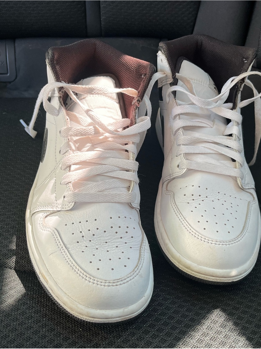Men's black and white Jordan Ones High Top